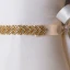 Charmant Meilleur Doré Blanche Promo Rubans 2020 Satin Métal Fait main Perlage Faux Diamant Mariage Soirée Accessorize