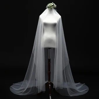 Modest Simple Ivory 3 M Wedding Veils Elegant Classic Tulle Chapel Train Wedding Accessories 2019