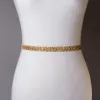 Charmant Het Beste Goud Witte Gala Sjerp 2020 Satijn Metaal Handgemaakt Kralen Rhinestone Huwelijk Avond Accessoires