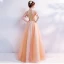 Flower Fairy Orange Prom Dresses 2017 Prom Tulle Appliques Backless Beading Embroidered Formal Dresses