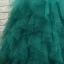 Unieke Hal Jurken Voor Bruiloft 2017 Bloemenmeisjes Jurken Jade Groen Baljurk Plooirok Lange Een Schouder 1/2 Mouwen Pailletten Rhinestone Appliques