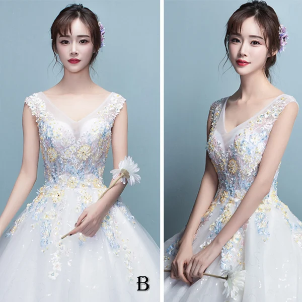 Schöne Kirche Brautkleider 2017 Rückenfreies Spitze Applikationen Blumen Pailletten Ivory / Creme Ballkleid Königliche Schleppe