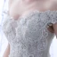 Elegant Champagne Wedding Dresses 2018 Ball Gown Off-The-Shoulder Short Sleeve Backless Appliques Lace Ruffle Chapel Train