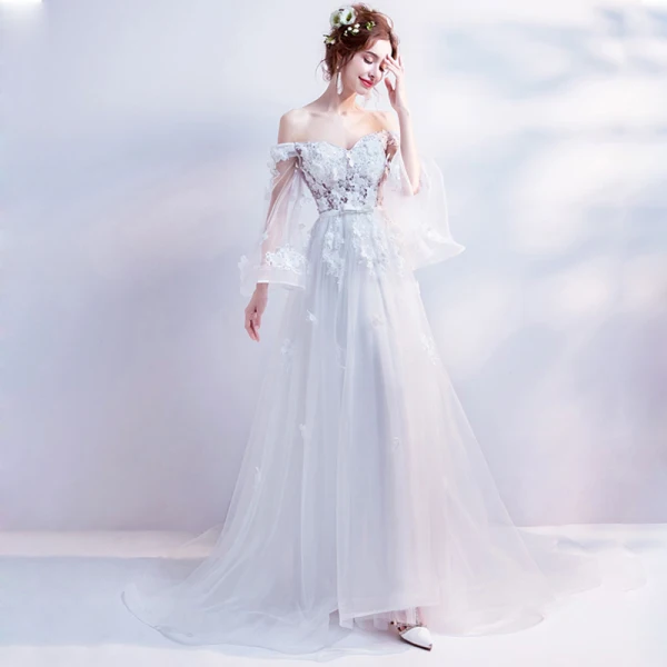 Chic / Beautiful White 2017 Evening Dresses A-Line / Princess Tulle Lace Appliques Backless Beading Strapless Evening Party Formal Dresses