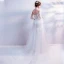 Chic / Beautiful White 2017 Evening Dresses  A-Line / Princess Tulle Lace Appliques Backless Beading Strapless Evening Party Formal Dresses