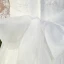 Chic / Beautiful Affordable White Plus Size Wedding Dresses A-Line / Princess Lace 1/2 Sleeves V-Neck Appliques Backless Embroidered Wedding 2020