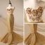 Amazing / Unique Hall Wedding Party Dresses 2017 Flower Girl Dresses Pool Blue Sequins Trumpet / Mermaid Glitter Floor-Length / Long Sash Scoop Neck Sleeveless Backless Flower Appliques Pearl
