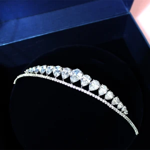 Bridal Jewelry 2017 Elegant Silver Crystal Rhinestone Metal Tiara