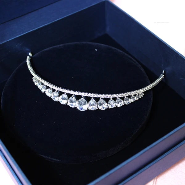 Bijoux Mariage 2017 Élégant Argenté Cristal Faux Diamant Métal Tiare