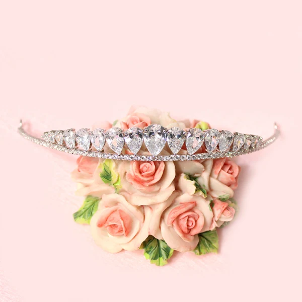 Bijoux Mariage 2017 Élégant Argenté Cristal Faux Diamant Métal Tiare
