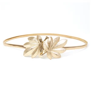 Moderne Mode Doré Mariage Ceinture 2020 Métal Feuille Soirée Promo Accessorize