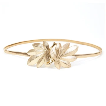 Modern Fashion Gold Wedding Belt 2020 Metal Leaf Evening Party Prom Accessories