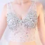 Sexy 2 Stück Himmelblau Durchsichtige Sommer Abendkleider 2018 Mermaid V-Ausschnitt Ärmellos Pailletten Strass Perlenstickerei Hof-Schleppe Rückenfreies Festliche Kleider