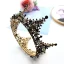Luxury / Gorgeous Bridal Jewelry 2017 Black Rhinestone Metal Tiara