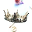Luxury / Gorgeous Bridal Jewelry 2017 Black Rhinestone Metal Tiara