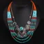 Bohemia Ethnic Sky Blue Prom Handmade  Necklace Accessories 2023