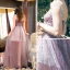 Sexy Lavande Été Robe De Soirée 2018 Princesse épaules Sans Manches Perlage Faux Diamant Longue Volants Dos Nu Robe De Ceremonie