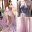 Sexy Lavande Été Robe De Soirée 2018 Princesse épaules Sans Manches Perlage Faux Diamant Longue Volants Dos Nu Robe De Ceremonie