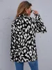 Paillettenblazer uit 2023 voor dames, jasje met pailletten, casual glitterfeestjas met lange mouwen en glanzende revers, bovenkleding, jassen voor dames, Zwart, XL
