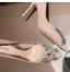 Charming Silver Glitter Wedding Shoes 2020 Leather Rhinestone Butterfly 8 cm Stiletto Heels Pointed Toe Wedding Pumps