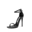 Sexy Black Street Wear Womens Sandals 2020 10 cm Stiletto Heels Ankle Strap Open / Peep Toe Sandals