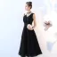 Chic / Beautiful Black Homecoming Graduation Dresses 2017 A-Line / Princess Amazing / Unique V-Neck Backless Sleeveless Tea-length Formal Dresses