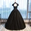 Chic / Beautiful Evening Dresses  2017 Ball Gown Lace Flower Crystal Beading High Neck Backless Short Sleeve Floor-Length / Long Formal Dresses