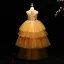 Chic / Beautiful Detachable Flower Girl Dresses 2017 Ball Gown Lace Appliques Crystal High Neck Sleeveless Asymmetrical Wedding Party Dresses