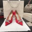 Schöne Ivory / Creme Abend Strass Pumps 2021 Leder 8 cm Stilettos Spitzschuh Pumps Hochhackige