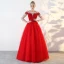 Schöne Rot Ballkleider 2018 Ballkleid Mit Spitze Applikationen Pailletten Rundhalsausschnitt Rückenfreies Lange Ärmel Lange Festliche Kleider