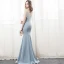 Chic / Beautiful Evening Dresses  2018 Trumpet / Mermaid Beading Tassel V-Neck Backless Short Sleeve Floor-Length / Long Formal Dresses