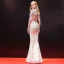 Sparkly Evening Dresses  2018 Trumpet / Mermaid Sequins Sash V-Neck 1/2 Sleeves Floor-Length / Long Formal Dresses