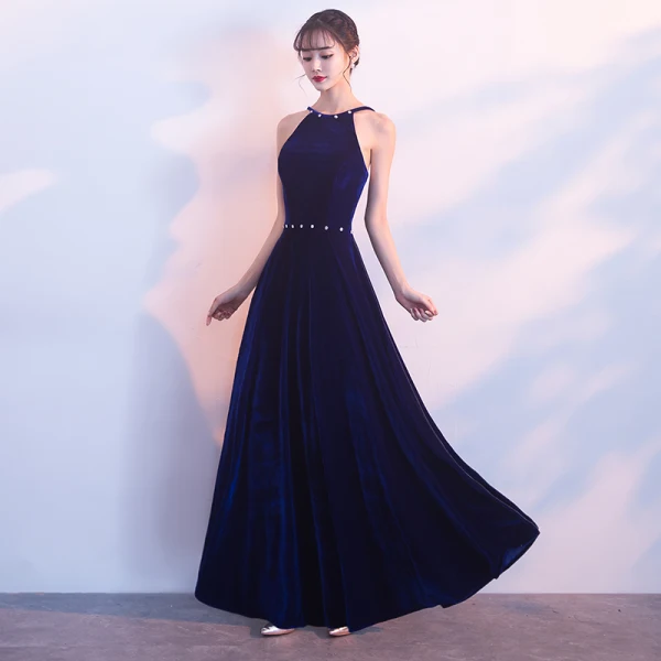Abordable Robe De Soirée 2017 Empire Faux Diamant Bretelles Spaghetti Dos Nu Sans Manches Longueur Cheville Robe De Ceremonie