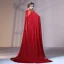 Amazing / Unique Burgundy Evening Dresses  2018 Trumpet / Mermaid Beading Sequins Scoop Neck Sleeveless Watteau Train Formal Dresses