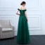 Chic / Beautiful Prom Dresses 2018 A-Line / Princess Lace Flower Beading Sequins Off-The-Shoulder Backless Sleeveless Floor-Length / Long Formal Dresses