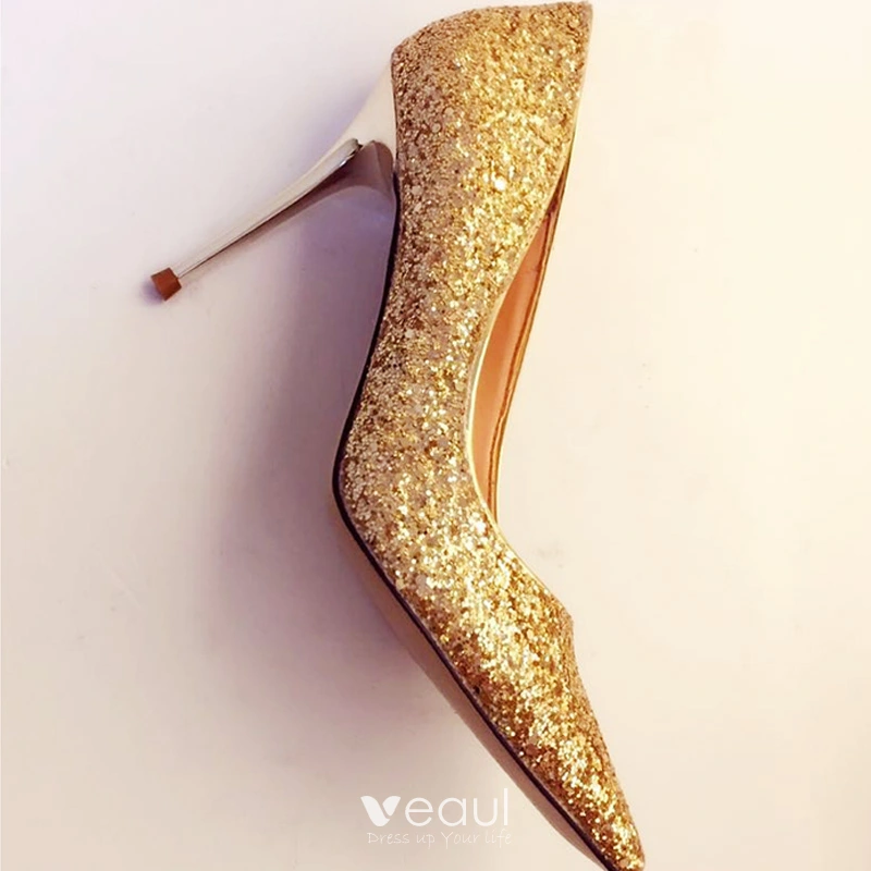 OUPAN Heels For Girls, Luxury Crystal Bow Wedding Bridal Shoes Ladies Shiny  Sequins Stiletto Heels Ladies Pointed Toe High Heels (Color : Gold, Size :  37) price in UAE | Amazon UAE | kanbkam