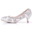 Charmant Blanche Promo Escarpins 2018 Faux Diamant 5 cm Talons Aiguilles À Bout Pointu Escarpins