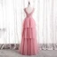 Charmant Rose Bonbon Volants Robe De Soirée 2021 Princesse Encolure Dégagée Sans Manches Perlage Paillettes Dos Nu Soirée Longue Robe De Ceremonie