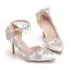Elegant White Wedding Shoes 2018 Rhinestone Pearl Tassel 8 cm Stiletto Heels Pointed Toe Wedding High Heels