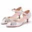 Chic / Beautiful White Casual Womens Shoes 2018 Buckle Rhinestone Bow 5 cm Stiletto Heels Pointed Toe High Heels