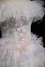 Chic / Belle Blanche Perlage Paillettes Appliques Robe De Bal 2025 Robe Boule De l'épaule Gland Manches Courtes Dos Nu Longue Robe De Ceremonie