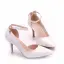 Schlicht Weiß Büro Damenschuhe 2018 Knöchelriemen 8 cm Stilettos Spitzschuh Hochhackige