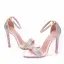 Schöne Weiß Brautschuhe 2018 Strass Knöchelriemen 11 cm Stilettos Peeptoes Hochzeit Hochhackige