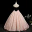 Élégant Rougissant Rose Perlage Paillettes Appliques Robe De Bal 2025 Robe Boule Bretelles Spaghetti Sans Manches Dos Nu Longue Robe De Ceremonie
