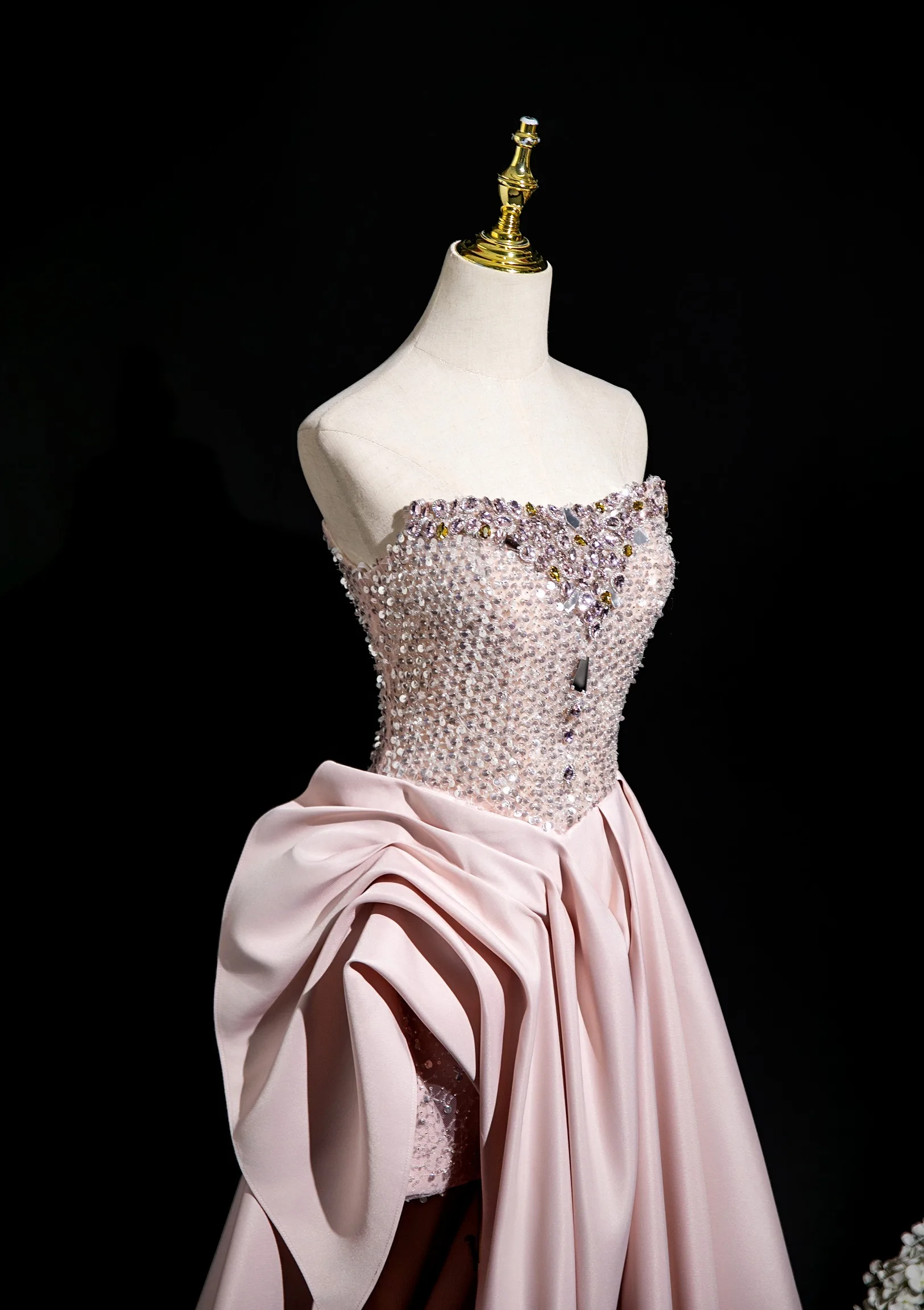 semi formal dresses princess polly Pink Long Sleeves Mermaid Evening Dresses with Feather – BIZTUNNEL
