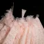 Élégant Rougissant Rose Perlage Paillettes Appliques Robe De Bal 2025 Robe Boule Bretelles Spaghetti Sans Manches Dos Nu Longue Robe De Ceremonie