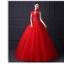 Elegant White Wedding Dresses 2019 Ball Gown Lace Flower Pearl Sequins High Neck Short Sleeve Backless Cathedral Train