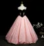 Schöne Rosa Ballkleider 2025 Ballkleid Spaghettiträger Ärmellos Rückenfreies Lange Festliche Kleider