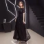 Elegant Gold Prom Dresses 2019 A-Line / Princess Scoop Neck Sequined Short Sleeve Ankle Length Formal Dresses