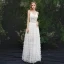 Moderne / Mode Ivoire Plage Robe De Soirée 2019 Princesse Bretelles Spaghetti Appliques Sans Manches Dos Nu Longue Robe De Ceremonie